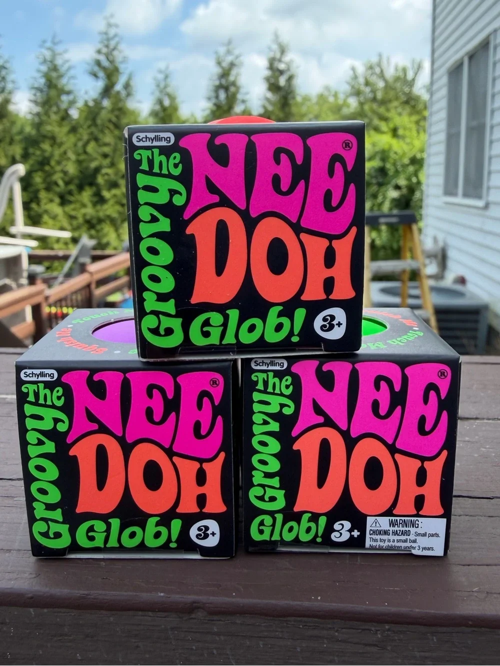 NeeDoh Groovy Glob- Lot of 3 MINIs